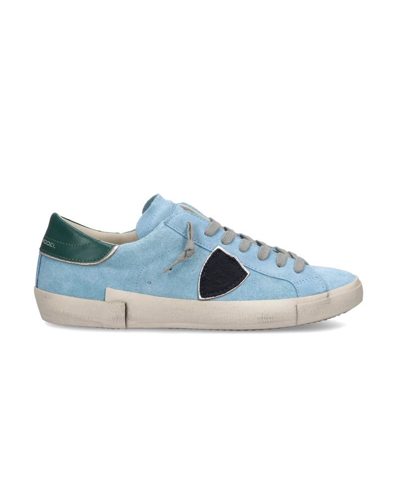 Sneakers Prsx Men, Light Blue Dark Green