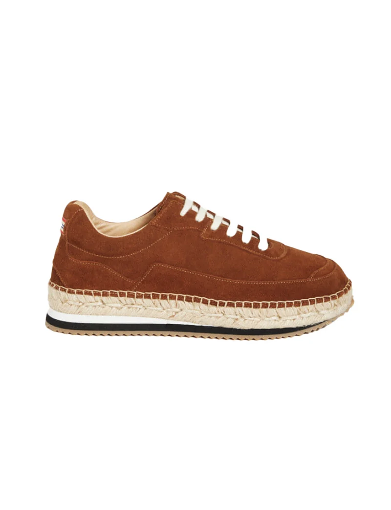 Scarpe da ginnastica Tracy in pelle scamosciata marrone