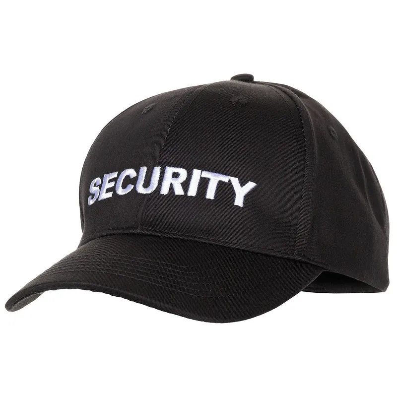 Berretto Americano Security Ricamato 10280A Nero