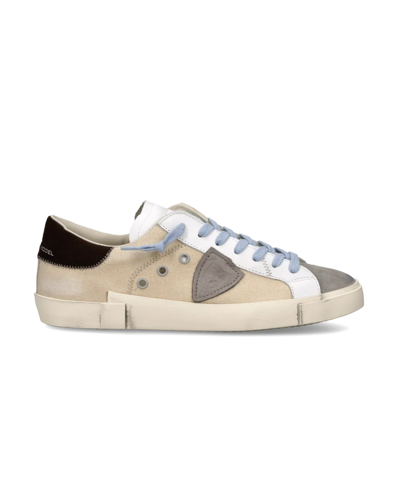 Sneakers Prsx Men, Sand Grey White