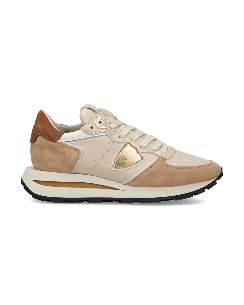 Sneakers Tropez Haute Women, Beige Sand Brown