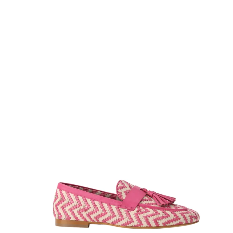 Mocassini donna "AltraOfficina" AO0404X Collezione Primavera/Estate - Fucsia e Bianco