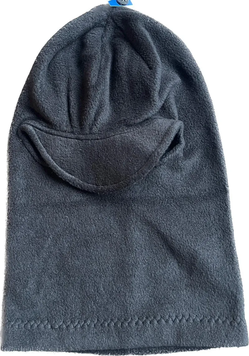 Passamontagna 1 Foro Pile Con Visiera U059 Nero