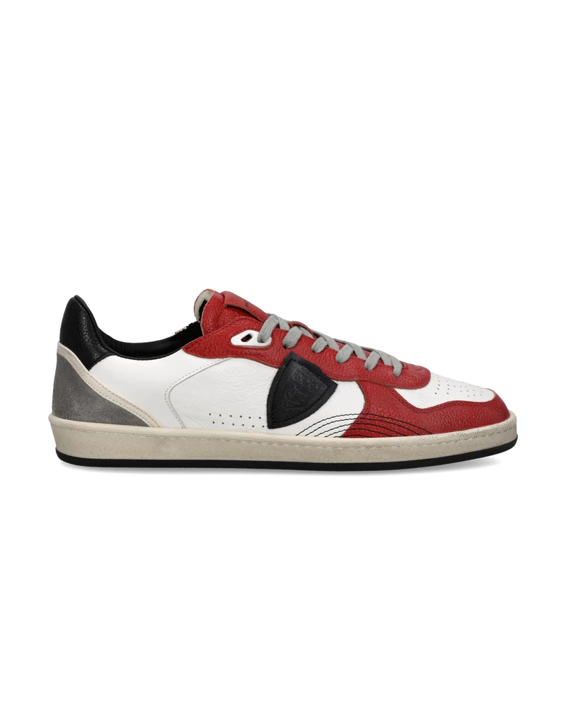 Sneakers Pgal Men, White Red Black