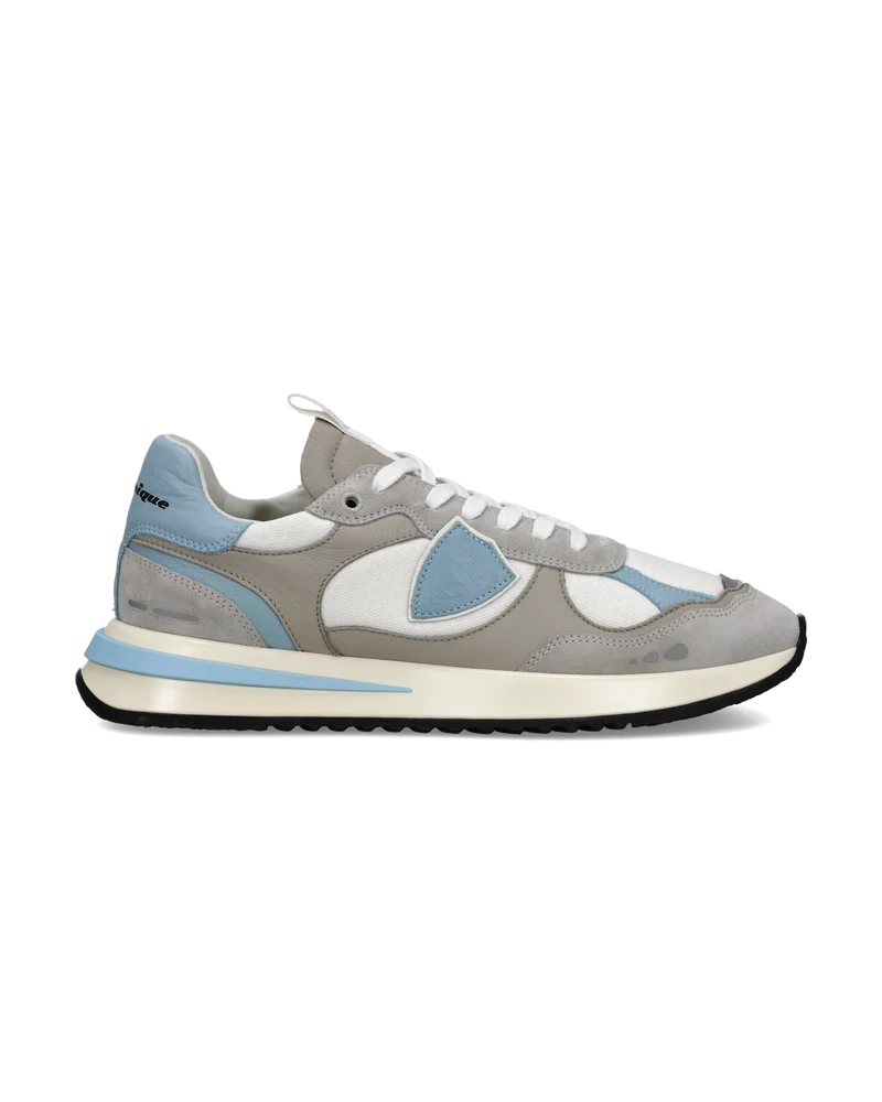 Sneaker Olympique Men, White Light Blue Grey