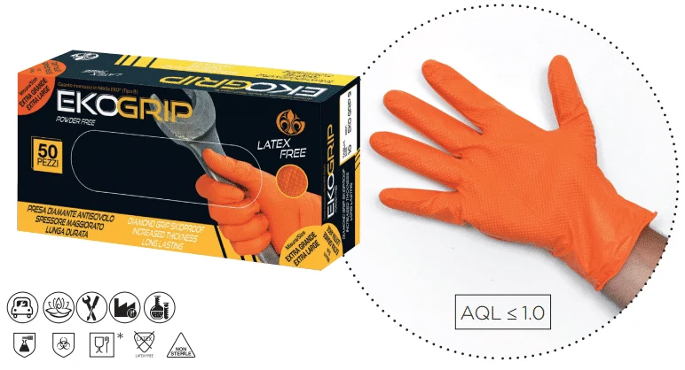Guanti monouso in nitrile non talcati - box da 50 pezzi
