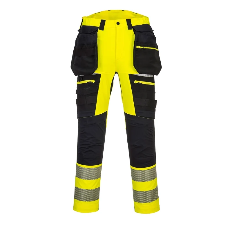 Pantaloni DX4 con tasca e fondina staccabile ad alta visibilità