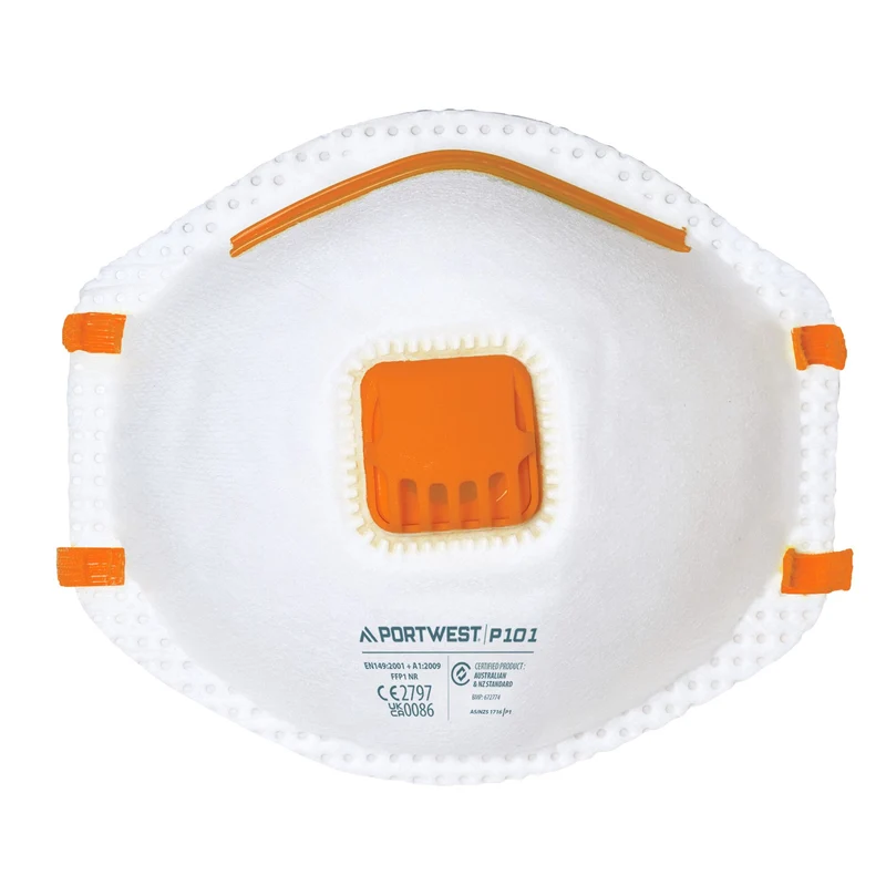 Mascherina antipolvere con valvola FFP1 (Pk10)