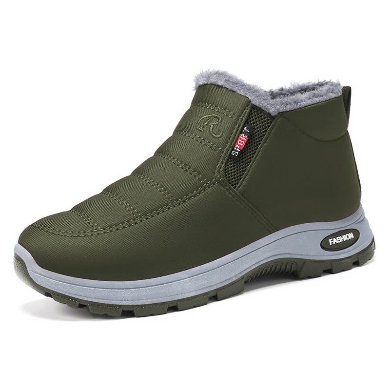 Stivali da neve in peluche da donna, scarpe con plateau in cotone per coppie