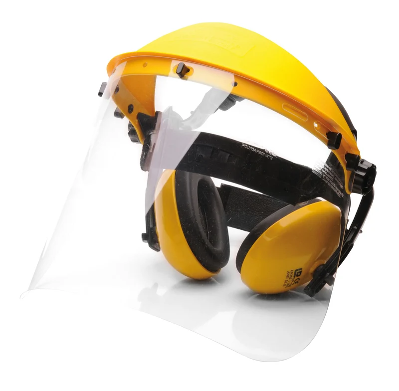Kit di protezione viso - con visiera e cuffie