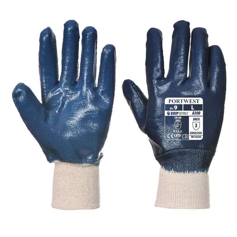 Guanti con polsino elasticizzato in Nitrile (Pk12)