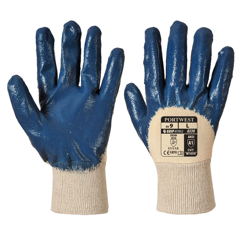 Guanti in Nitrile con polso in maglia (Pk12)