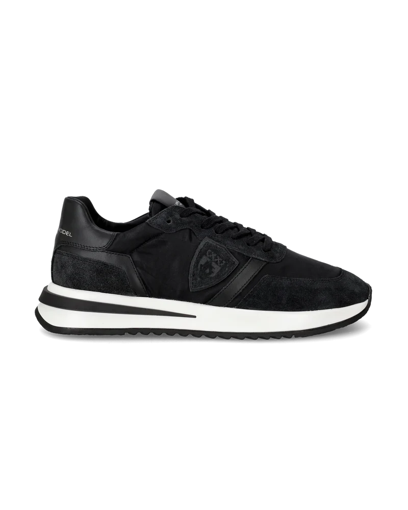 Men's Tropez 2.1 Low-Top Sneakers in Nylon And Leather, Black