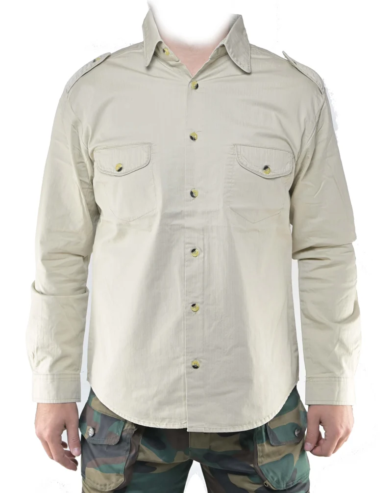 Camicia Korps Maniche Lunghe Chicago 1577 Beige