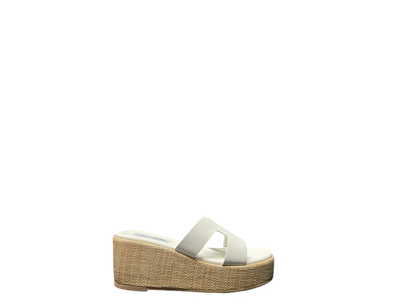 Ciabatte donna "Steve Madden" BRAIND Collezione Primavera/Estate 2026 - Bianco e beige