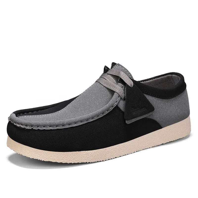 Sneakers di lusso in pelle scamosciata slip-on