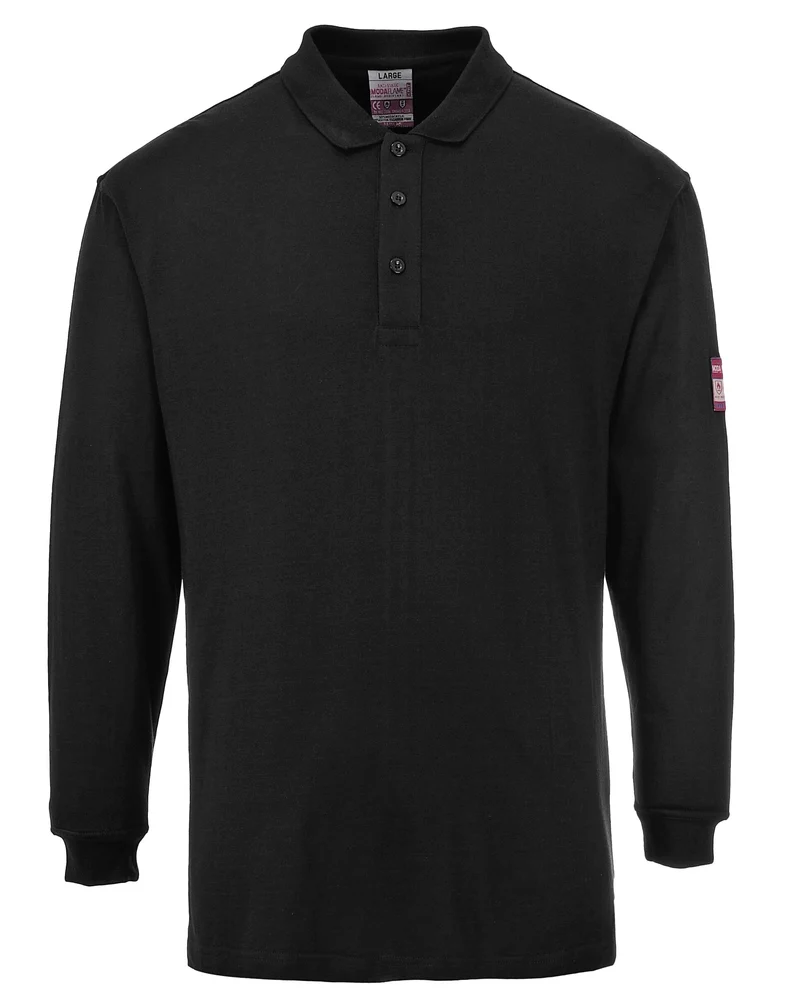 Polo manica lunga antistatica ignifuga