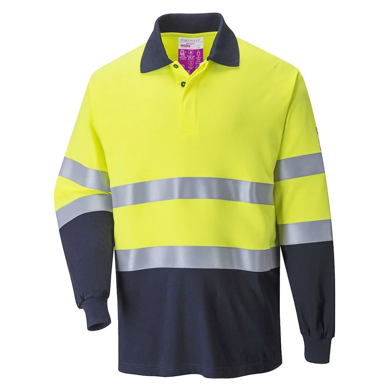 Polo bicolore Anti Statica Ignifuga