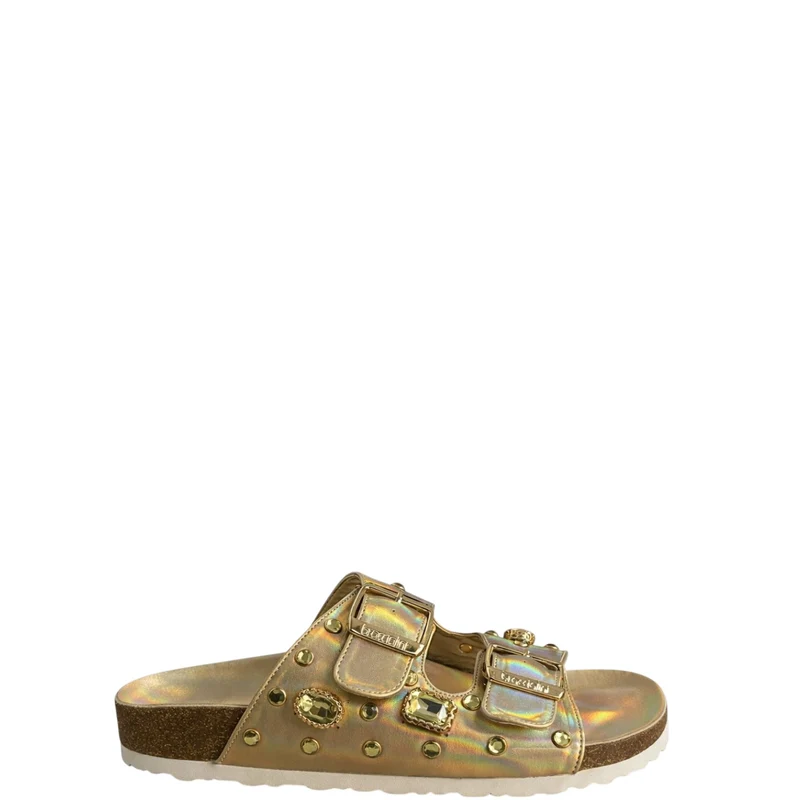 Ciabatte donna "Braccialini" BA116 Collezione Primavera/Estate 2026 - Oro Iridescente