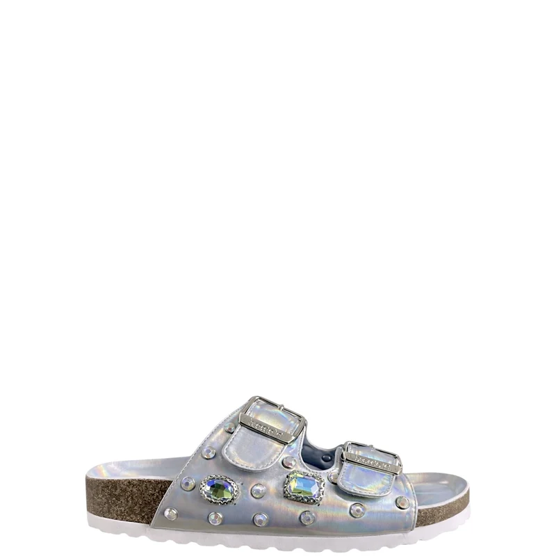 Ciabatte donna "Braccialini" BA116 Collezione Primavera/Estate 2026 - Argento Iridescente
