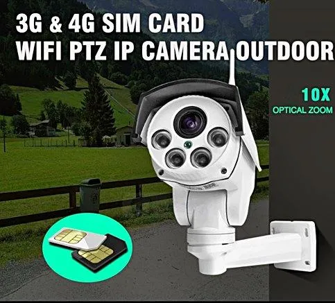 Telecamera di sicurezza cellulare per esterni con zoom a torre 3G/4G