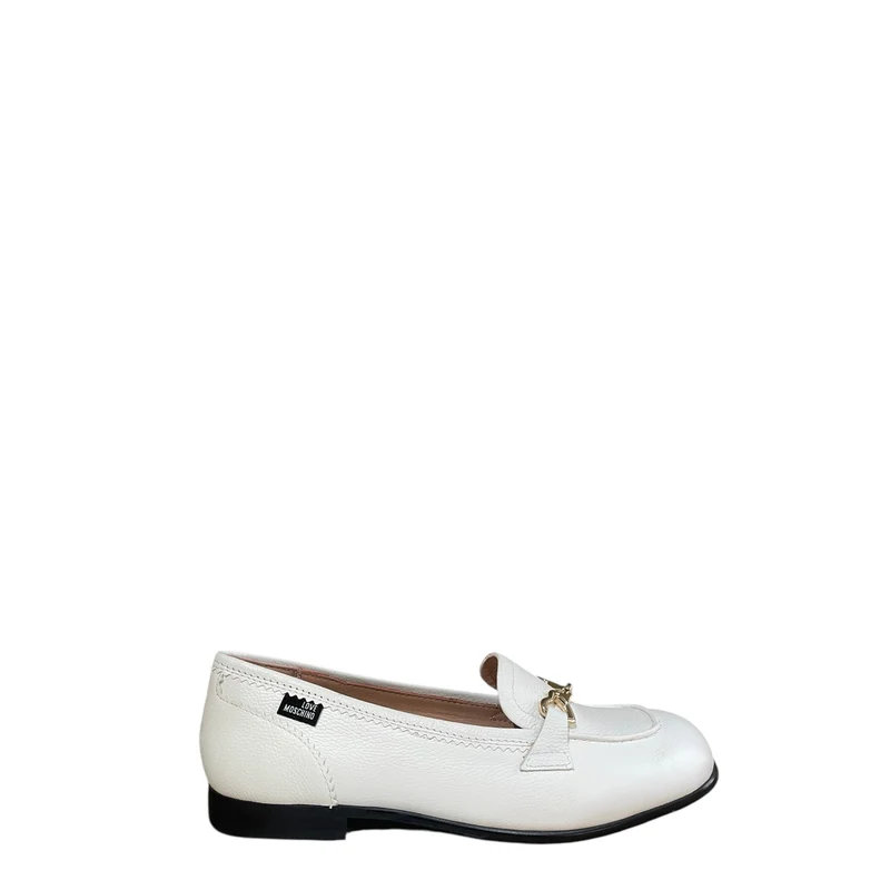 Mocassini donna "Love Moschino" JA10091g1iic5100 Collezione Primavera/Estate 2026 - Bianco