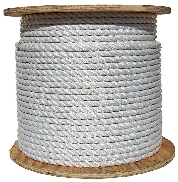 Corda in poliestere bianco 3 fili 22mm 200m