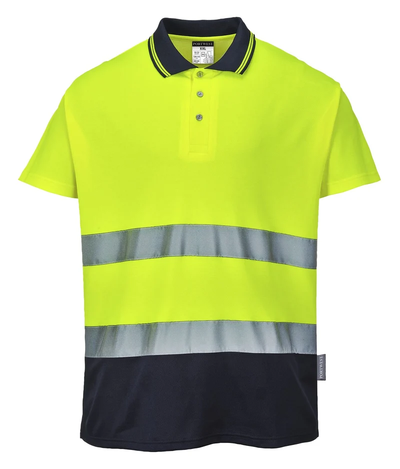Polo Bicolore Cotton Comfort Alta Visibilità