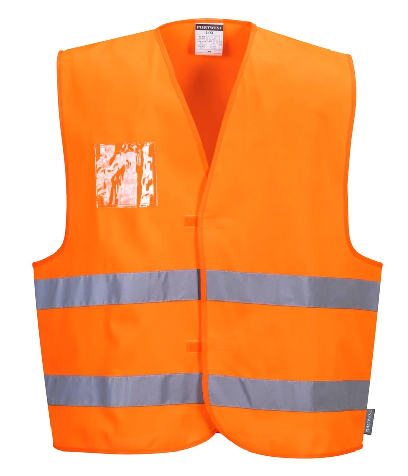 Gilet con porta badge Alta Visibilità