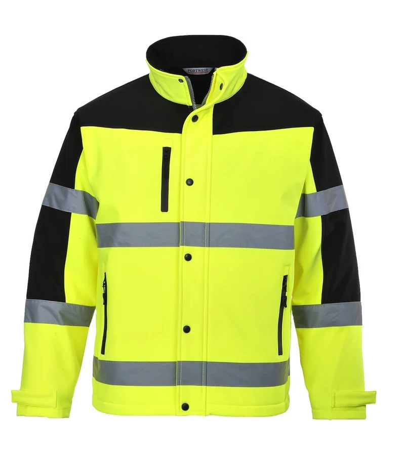Giacca Softshell Bicolore Alta Visibilità 3 Strati