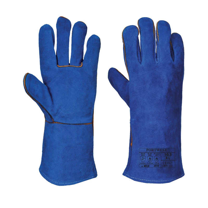 Guanti da saldatore blu (Pk12)