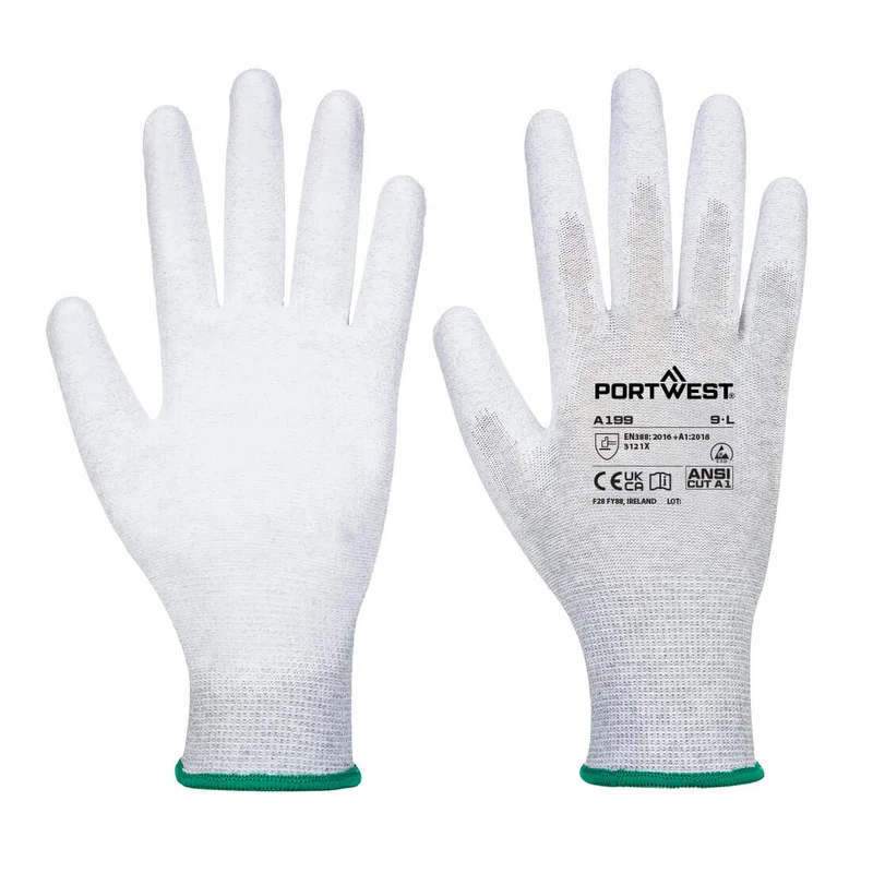 Guanti Palmo PU Antistatici (Pk12)