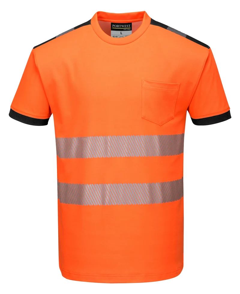 T-Shirt manica corta PW3 Alta Visibilità