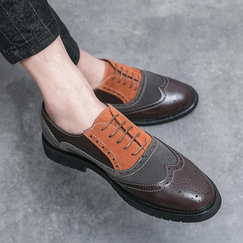 Oxford in pelle da uomo
