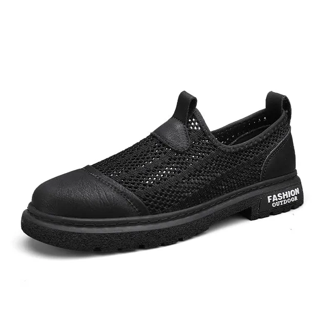 Mocassini da uomo Scarpe Hollow Out Slip on