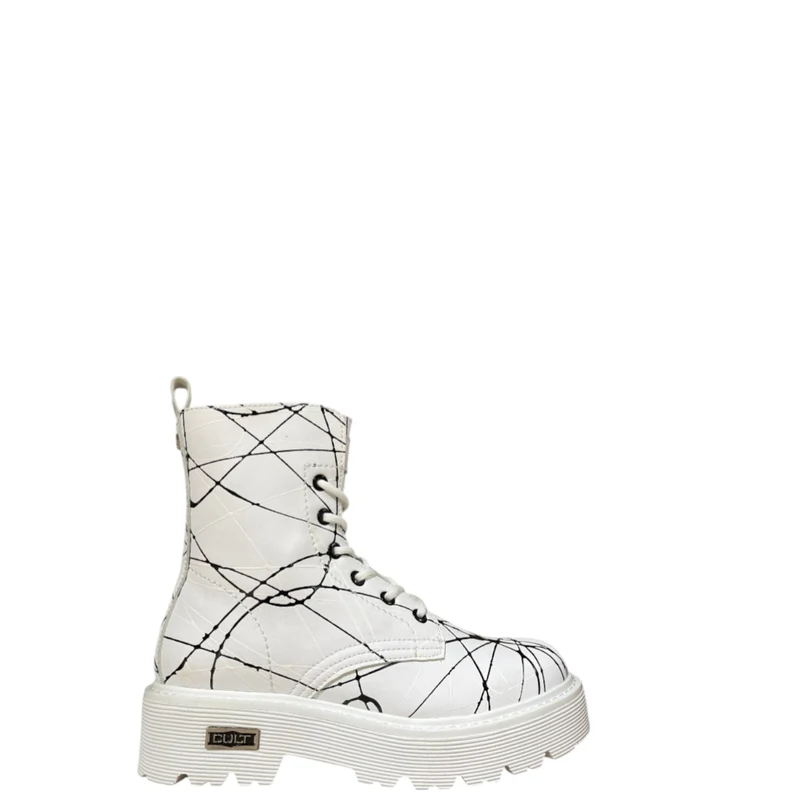 Anfibi donna "Cult" CLW341200 Collezione Primavera/Estate 2026 - Bianco e nero