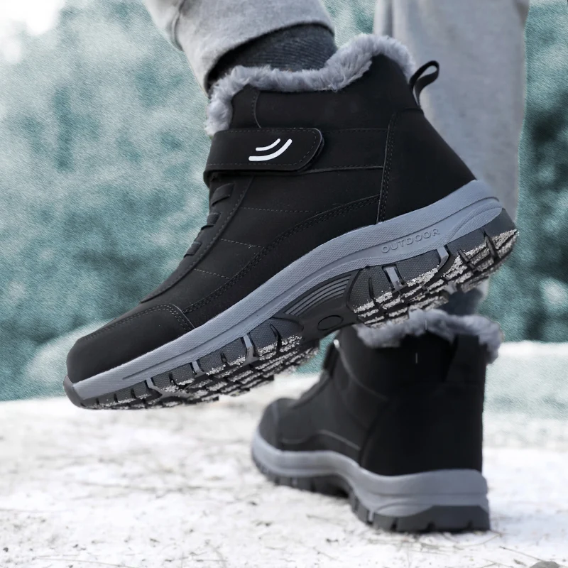 Stivali da neve casual antiscivolo scarpe calde da uomo
