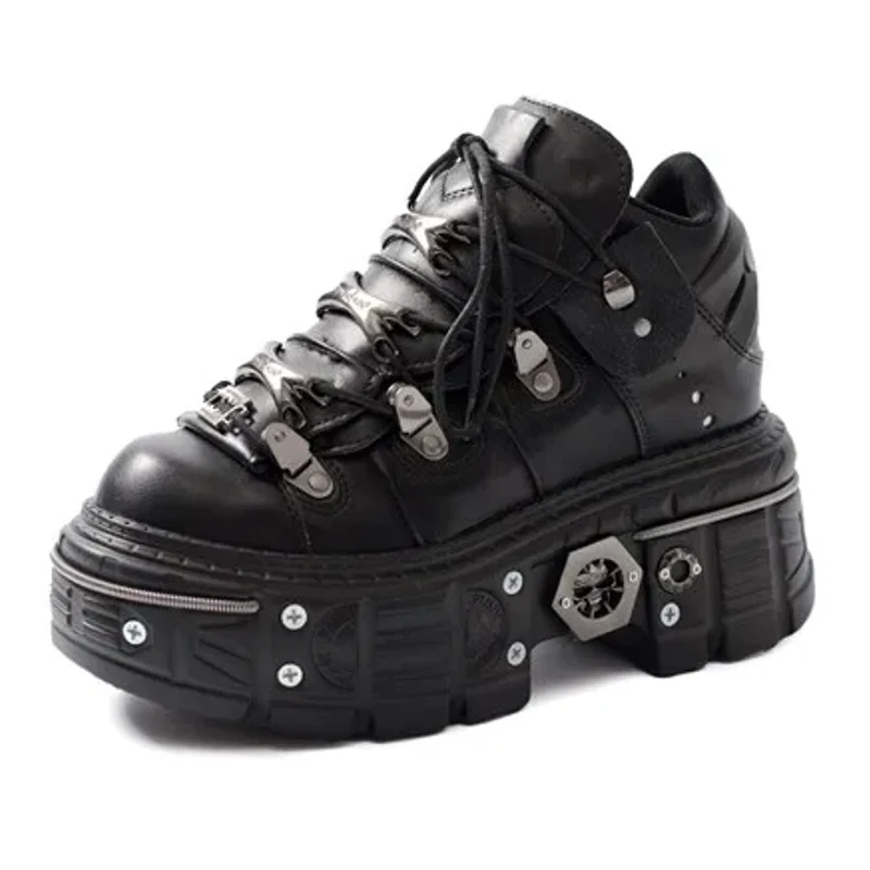 Scarpe da discoteca con plateau e punta tonda per coppie