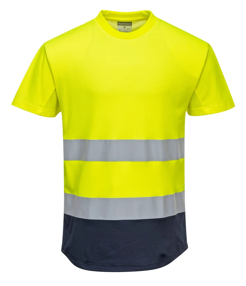 T-shirt Bicolore Mesh Cotton Comfort Alta Visibilità