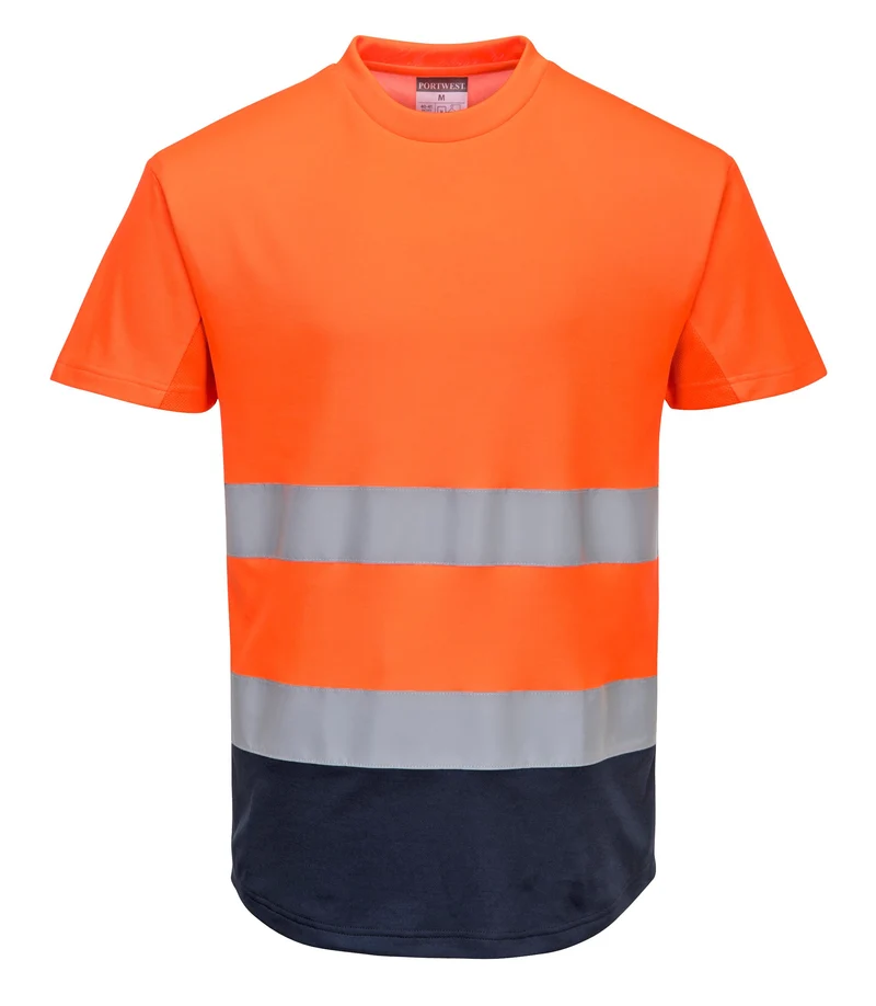 T-shirt Bicolore Mesh Cotton Comfort Alta Visibilità