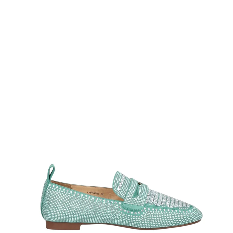 Mocassini donna "Massimo Santini" 23WCRISTEL03 Collezione Primavera/Estate 2026 - Verde Tiffany