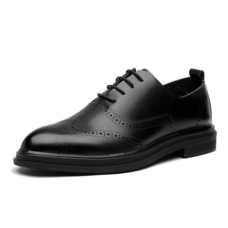 Scarpe eleganti da uomo eleganti Scarpe da lavoro in pelle con lacci