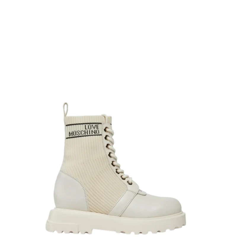 Anfibi donna "Love Moschino" JA24324G0HIY612A Collezione Primavera/Estate 2026 - Burro