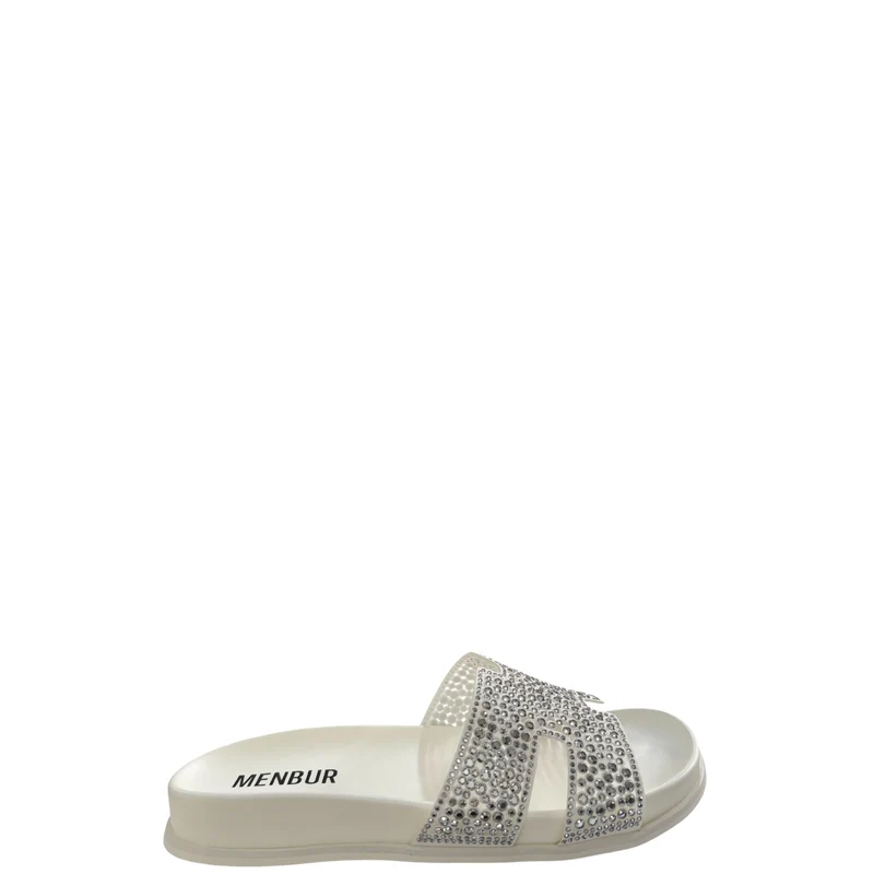 Ciabatte donna "Menbur" 25438 Collezione Primavera/Estate 2026 - Bianco