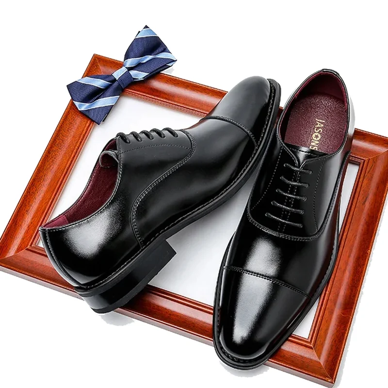 Scarpe Oxford in pelle marrone