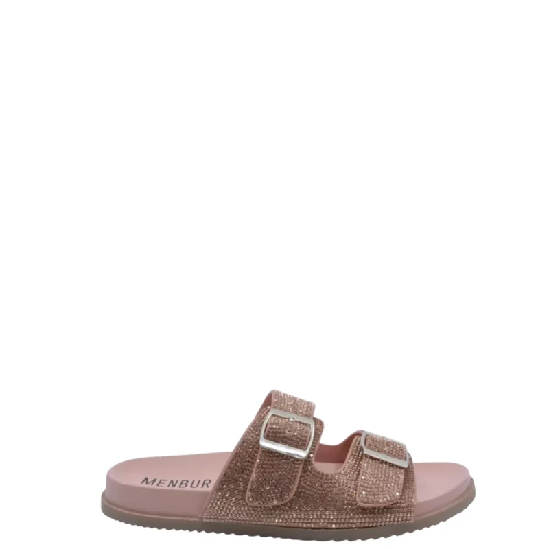 Ciabatte donna "Menbur" 24756 Collezione Primavera/Estate 2026 - Oro e Rosa Nude