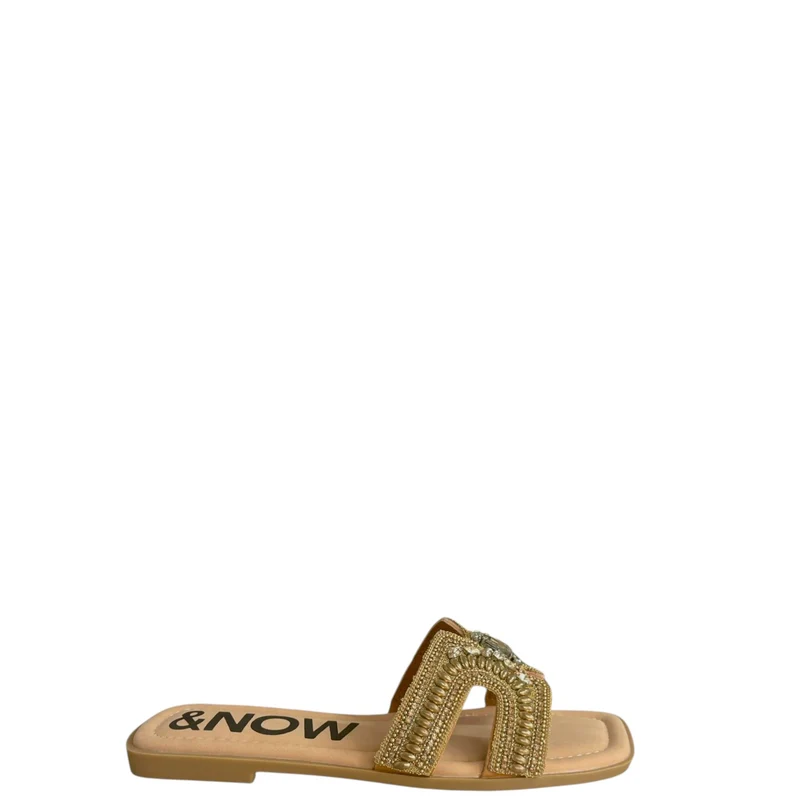 Ciabatte donna "Menbur" 25323 Collezione Primavera/Estate 2026 - Oro e Bronzo