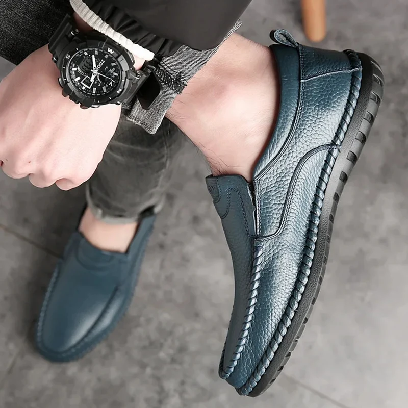 Scarpe da barca larghe da uomo