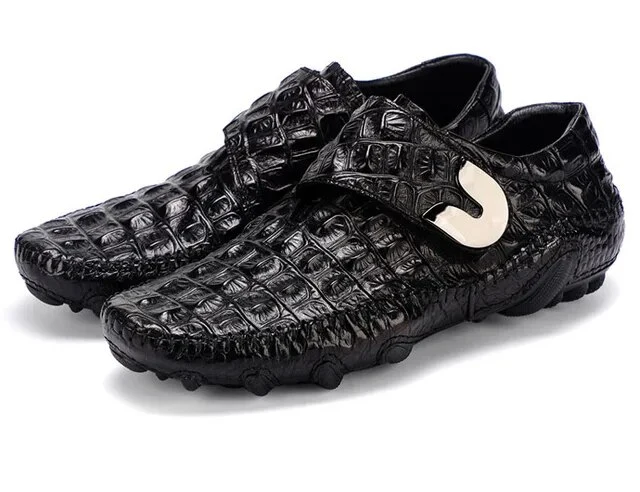 Scarpe da guida da uomo di lusso in vera pelle