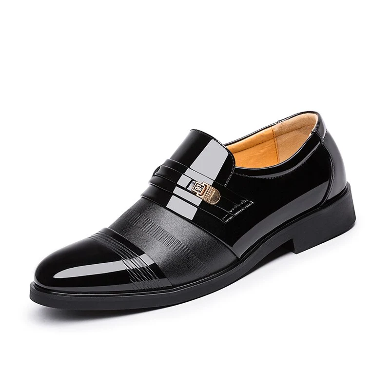 Scarpe eleganti da uomo nere in pelle, modello slip-on | Scarpe formali Australia